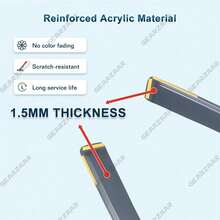 For VW Caddy MK3 & MK4 2004-2020 2 Door Van Wind Deflectors 2pcs Tinted + Clips - Default - View 4