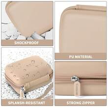Funda para Cámara Digital Compatible con CAMKORY/Pixpro/VAHOIALD/DSCW800 830/PowerShot 180 190 - Solo la Caja (Sin Cámara) - Beis - Ver 3