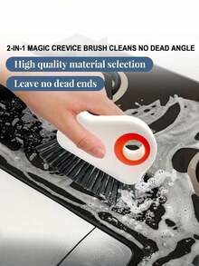 1个缝隙清洁刷，硬毛瓷砖缝隙刷，新型多功能缝隙清洁刷工具，适用于浴室厨房瓷砖、窗户门缝隙等死角清洁 - 彩色 - 查看 3