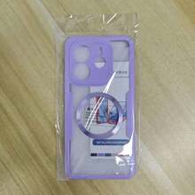 Hadaasi 1个紫色磁吸保护壳，内置屏幕保护膜，[兼容无线充电] 360°全方位防震手机壳 [亲肤材质，防滑设计] 防刮手机壳，兼容 17 Pro/17 Pro Max/Apple Air/17和Galaxy S25 Ultra - 紫色 - 查看 73