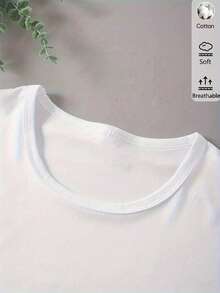 S274 Personalized Printed Casual Short-Sleeved Shirt - White - View 5