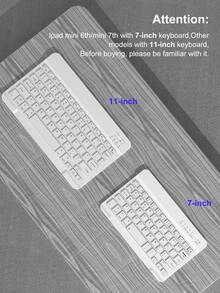 PU皮革键盘保护套，带可拆卸无线键盘、150mAh电池和Apple Pencil笔槽，兼容iPad（A16）第11/10代、第7/8/9代、iPad Air第4/5代（M2 2024/M3 2025）、iPad Pro 11英寸（2018/2020/2021/2022），灰色