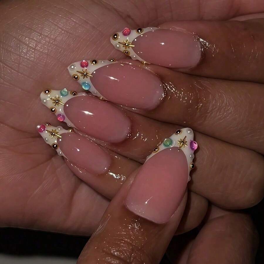 New Candy Star Wearing Armor, Color Diamond Pearl Jewelry French Patch Muse Dream - 伊扎索-1186 - 查看 1