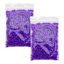 48 色保险丝珠补充装，1000 颗/包，5 毫米 Perler 珠子套件，适用于像素艺术 DIY、3D 拼图珠宝工艺、手工礼物，适合初学者，动物形状钉板，适用于艺术和手工艺项目 - 1000pcs-5mm拼豆豆 - 查看 14