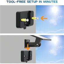 4 Head Motion Sensor Solar Light, Solar Lights Outdoor 306 LED1000LM, 3 Adjustable Modes, IP65 Waterproof Solar Flood Light For Garden, Backyard, Garage, Wall, Yard - màu đen - Xem 9