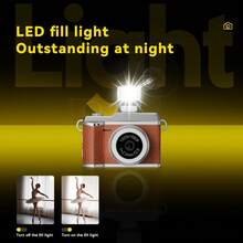 Caméra mini numérique 8 Go 16 Go 32 Go Petite caméra d'action GoPro Photo Sports Cam Vidéo cachée Sous-miniature Enregistrement Bodycam Caméscope Caméras Appareil photo pour la photographie Mini caméra rétro portable : Enregistrement vidéo 1080P HD, un accessoire élégant avec fonction de prise de vue. Écran IPS de 0,96 pouce, éclairage LED. Spécialement conçu pour les jeunes. Corps ultra-léger de 21 g, prise de vue pendant la charge, alimentez votre création de vlog