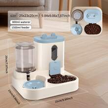 Fully Automatic 2in1 Cat Food Dispenser - Integrated Water And Food Feeding System - Cute Water Dispenser