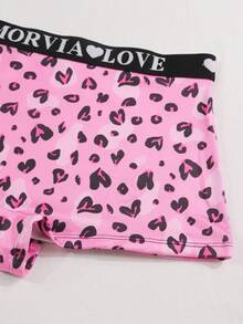 Dircho 5pcs Women Paisley Print Contrast Binding Boyshorts, Comfy & Sofy & Elastice Waist Intimates Panties, Women's Lingeries & Underwear - Multicolor - View 5