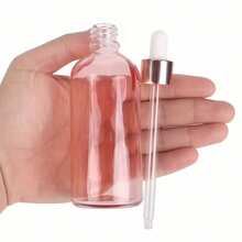 1pc Glass Dropper Bottle With Rose Gold Color Cap, Essential Oil Dispenser, Dropper Bottle, Cosmetic Travel Container Set With Glass Dropper, For Massage Oil And Liquid Storage - Pink - View 6