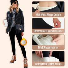 Leggings With Pockets For Women, High Waisted Tummy Control Workout Hip Lift Yoga Pants Activewear - Đỏ - Xem 3