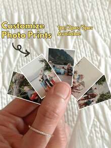 Customized Mini Photos, Mini Printed Photos, Mini Photos, Small Album Photos, Doll House Photos, Small Customized Photos, Mini Photos, Gifts For Best Friends, Girlfriends, Boyfriends, Customized Single Photos, Personalized Photos, Customized Couple Photos, Valentine's Day Gifts, Birthday Gifts, Anniversary Gifts, Couple Gifts - Multicolor - View 1