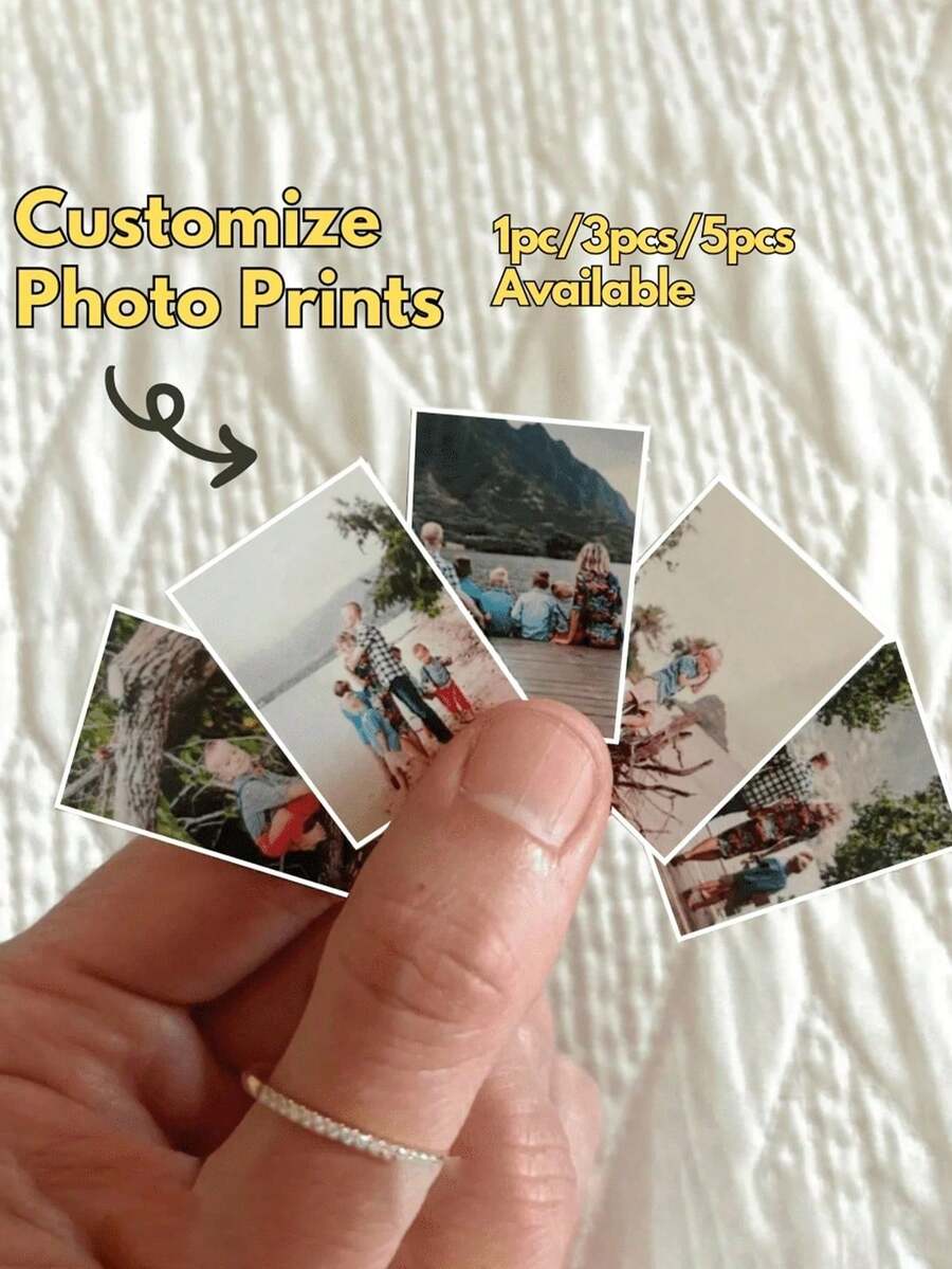 Customized Mini Photos, Mini Printed Photos, Mini Photos, Small Album Photos, Doll House Photos, Small Customized Photos, Mini Photos, Gifts For Best Friends, Girlfriends, Boyfriends, Customized Single Photos, Personalized Photos, Customized Couple Photos, Valentine's Day Gifts, Birthday Gifts, Anniversary Gifts, Couple Gifts - Multicolor - View 1