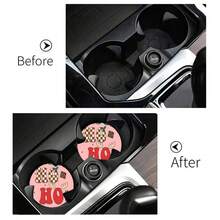 2 pezzi Sottobicchieri portabicchieri per auto, antishock, universali, di moda, accessori per interni auto, regalo per feste