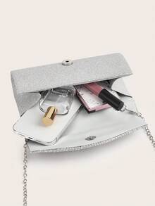 REMANLAND Sac à main plissé argenté brillant et élégant pour femme, sac de soirée léger et à la mode, sac de soirée à rabat magnifique et raffiné, assorti aux robes de soirée, sac quotidien pour femme, idéal pour les rendez-vous, le shopping, les voyages, les banquets, les soirées, les banquets, les sacs à chaîne, les sacs à bandoulière et les portefeuilles.