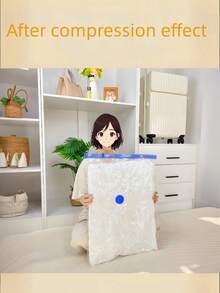 15/10/8/5/1pc Vacuum Compression Bag, Vacuum Storage Bag, Clothing Organizer Bag, Travel Luggage Compression Bag, Travel Storage Bag, Clothing Storage Bag, Reusable Vacuum Bag, Save Up To 80% Space, Suitable For Jackets, Shirts, Quilts, Pants, Home, Dormitory, Wardrobe, Bedroom, Bathroom, Travel, Back To School Bedroom, Storage Bag, Home Storage, Women's White T-Shirts, Women's Black Pants, Women's Winter Clothes, Dresses, Back To School