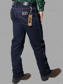 Men's Country Jeans Reinforced For Rodeo To Wear With Boots With Elastane - Màu xanh ngọc - Xem 1