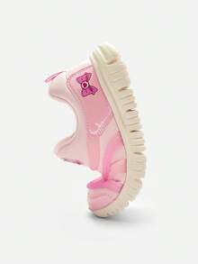 Balabala Kids Slip-On Caterpillar Shoes, Girls 2025 Spring Autumn, Soft First Walker Shoes - White Red - View 6