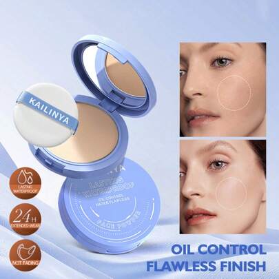 Polvo fijador de larga duración de 24 horas, polvo matificante facial, resistente al agua y al sudor, acabado mate, minimiza los poros y las líneas finas, ligero e imperceptible, libre de crueldad, crea un maquillaje perfecto