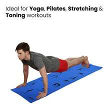 YOGA MANTRA ASANA BLUE MAT WITH BAG 8mm