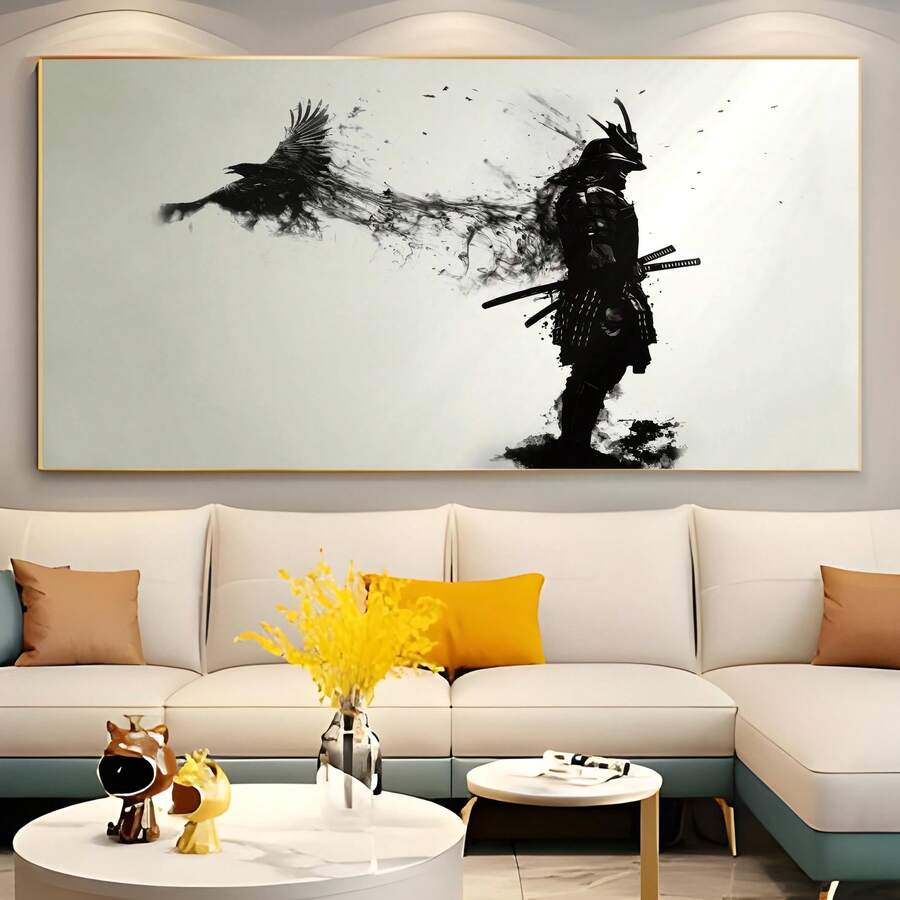 Modern Warrior Canvas Art Poster - Unframed, Perfect For Bedroom, Living Room, Or Hallway Decor - Multicolor - View 1