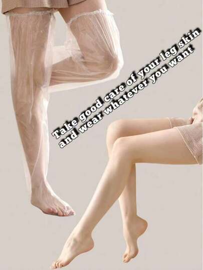 200/10/5pcs/Pack Disposable Plastic Transparent Foot Care Membrane Socks, Foot Mask, Foot Soaking, Try On Shoe Covers