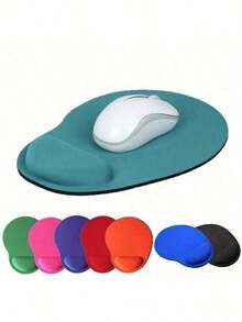 1 pieza Alfombrilla de ratón de color liso, alfombrilla de ratón multiusos simple y antideslizante, adecuada para oficina, escuela, hogar, vuelta al colegio, juegos
