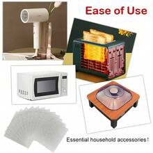 2Set (10pcs/Set) Universal Microwave Oven Mica Plate Mica Wave Guide Cover Waveguide Cover UK - Silver - View 6