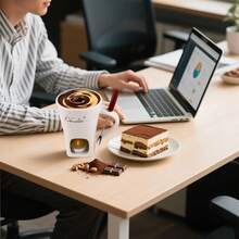 1 set Tasse à café en céramique, pot à faire fondre le chocolat avec fourchette pour cuisine et salle à manger, tasse réchauffe-fromage et set de fusion du chocolat - convient pour mariage en extérieur, fête, cadeau d'anniversaire