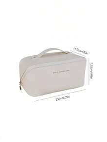 1pc Multi-Function Women'S Cosmetics Bag, Travel Portable Storage Bag, Large Capacity Cosmetics Bag, Suitable For Lipstick, Eyebrow Pencil, Water Emulsion, Perfume, Cosmetics Tools, Electronic Products Storage Makeup Bag Make Up Bag Makeup Pouch Cosmetic Bag Toiletry Bag Wash Bag Travel Essential Cruise Essentials Vacation Essentials For Men Women