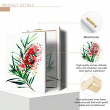 3 pièces/set Impressions d'art de peinture à l'huile de fleurs indigènes australiennes, affiches botaniques, art décoratif, style vintage et campagnard, décoration murale florale de thème printanier, avec affiche peinte de portrait d'intérieur, convient pour la décoration de la maison, de la chambre, du salon, de la salle de bain, décoration murale, avec option de cadre