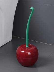 樱桃造型马桶刷，创意樱桃马桶刷带刷架，立式马桶刷套装，装饰性马桶刷架，浴室清洁工具，可爱家居浴室装饰，清洁用品 - 彩色 - 查看 10