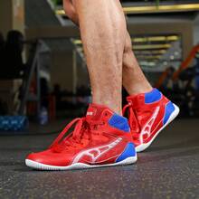 Pantofi de box profesionali pentru bărbați, pantofi de lupte pentru antrenament în interior, pantofi de luptă înalți pentru MMA, arte marțiale