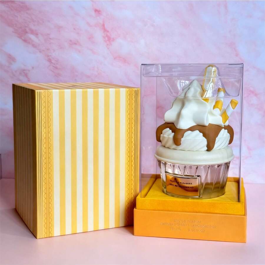 Perfumes De Mujer Whipped Pleasure Eau De Parfum 75ml Spray Perfume Feromonas Perfume Hombre - Give Me Gourmand Collection | Indulgent Whipped Cream, Caramel Drizzle & Vanilla Gourmand Fragrance | Adorable Yellow Ice Cream Cupcake-Shaped Bottle | Long-Lasting For Daily Joy, Romantic Dates, Girls' Night Outs & Self-Care  | Top Gift For DíA De Los Tres Reyes, Mother'S Day, Valentine'S Day, Christmas & Birthdays | Viral Sweet & Cozy Aesthetic | Quick Ship - Múltiples aromas - Ver 1