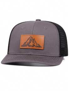 2025 Fashion New Breathable Mesh Hat Labeling Mountain Printed Flat Edge Hat Outdoor Daily Life Commuter Decoration Hat Leisure Sports Sunshade Hat Street Creative Hip Hop Hat Street Dance Personalized Skateboarding Hat Unisex Baseball Hat - Nhãn núi - Xem 7