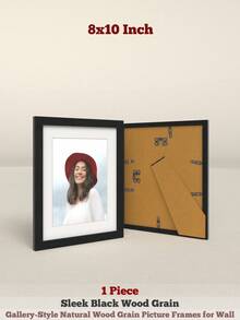 XXBANZHUAN 复古做旧经典风格画廊风格相框 | 12x16/8x10/8x8/5x7 英寸 | 升级弹簧夹 | 6 种天然木纹图案（浅灰色/深灰色/红棕色/黑色/浅木色/风化白色）| 非常适合客厅/卧室/书房/办公室装饰