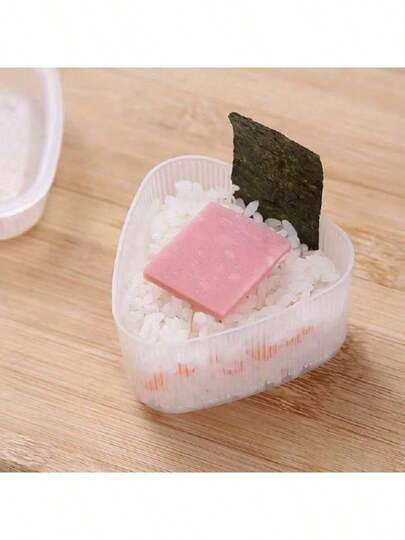 2 peças, Forma para Sushi, Forma de Sushi Triangular, Molde Criativo de Onigiri, Forma para Bolinho de Arroz, Marmita Portátil para Sushi e Bento para Piquenique, Ferramentas de Cozinha, Acessórios de Cozinha