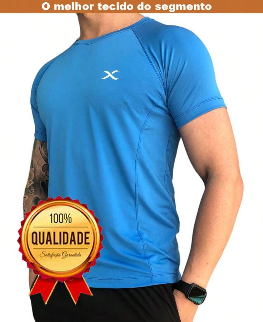 Slim Dry Fit T-Shirt - 藍天 - 查看 1