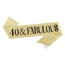 Elegant Golden 30th, 40th, 50th, And 60th Birthday Belts - "30th And Beautiful", "40th And Beautiful", "50th And Beautiful", "60th And Beautiful" - Women's And Men's Birthday Belts, Birthday Decorations, Birthday Party Decorations, Photography Props, Gifts - Multicolor - View 7