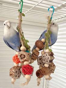 1 szt./2 szt./3 szt. Zabawki do żucia dla ptaków, zabawne i do rozwiązywania zagadek do dekoracji klatki dla ptaków, różne style i kolory