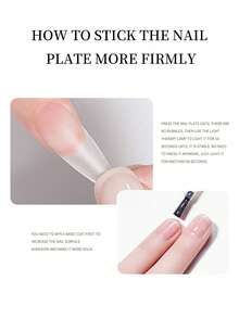 XEIJAYI 2pcs 15ml Nail Sticker Glue, UV LED Removable Sealing Gel, Glossy Sealing, Shiny Nail Polish