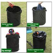 Cubo de basura plegable y multifuncional para colgar en el coche, hecho de tela Oxford doble, fácil de usar, incluye bolsa colgante, contenedor de almacenamiento en el coche, bolsa de almacenamiento en el respaldo, cubo de basura para coche de gran capacidad - Contenedor de basura conveniente y bolsa de almacenamiento en el respaldo - Accesorios para el interior del coche, compañero de viaje, regalo para hombres.