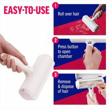 Local Shipping-Clothing And Bedding - Multi-Surface Fur Removal Tool ChomChom Roller & Detailer Bundle - Pet Hair Remover And Reusable Lint Roller - ChomChom Cat And Dog Hair Remover For Furniture, Couch, Carpet, - 預設 - 查看 7