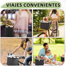 18L de Canasta para Bicicleta,íble Bicicleta Manillar Cesta ,Bolsa de Transporte para Mascotas, Puede Soportar 15 kg, Impermeable y Plegable, Adecuado para Bicicletas de Montaña. - 1 - Ver 8