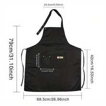Adjustable Chef Apron With Pockets - Comfortable High-End Design For Cooking Enthusiasts, Durable Polyester, Non- Fabric, Ideal For Men And Women, Kitchen Apron|Nurse Series Apron|Functional Pocket - Nurse010 - View 4