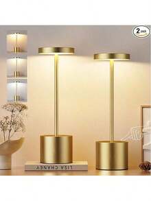 1个便携式无线LED台灯，可调光三色变换，亮度可调，可充电触控夜灯，适用于办公室、书房、卧室、餐厅、客厅、酒吧，也可作为节日礼物。