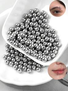 10PCS/20PCS Industrial Piercing Helix Earring Stainless Steel Replacement Balls For Eyebrow Nose Ring Lip Piercing Body Piercing Jewelry