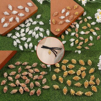 Colgante con forma de piña de colores múltiples, accesorio de moda para el festival de la cosecha de otoño e invierno, decoración para el cabello y la cabeza, utilizado para pulseras DIY, collares, aretes, cadenas para los pies, llaveros, cadenas para equipaje, cadenas para teléfonos móviles, Navidad, Acción de Gracias, Halloween, Día de la Madre, San Valentín, temporada de regreso a casa, aniversario, regalo de cumpleaños