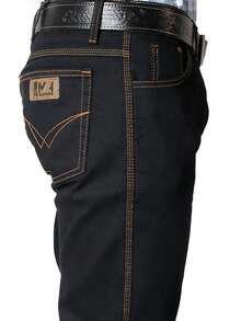 Men's Country Jeans Reinforced For Rodeo To Wear With Boots With Elastane - màu đen - Xem 3