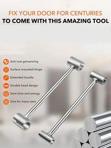 1 Stück Türscharnier Einstellwerkzeug, Scharnier-Spaltjustierungsschlüssel, robustes Türscharnier-Reparaturwerkzeug für Wohnungen, Brandschutz-, Sicherheits- und Reinraum-Türen, ergonomisches Design für einfache Reparatur
