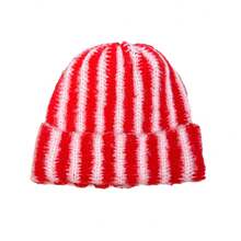 Women Beanie Hat - 黃粉紅色 - 查看 6
